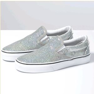 Glitter Sequin Slip on Van's